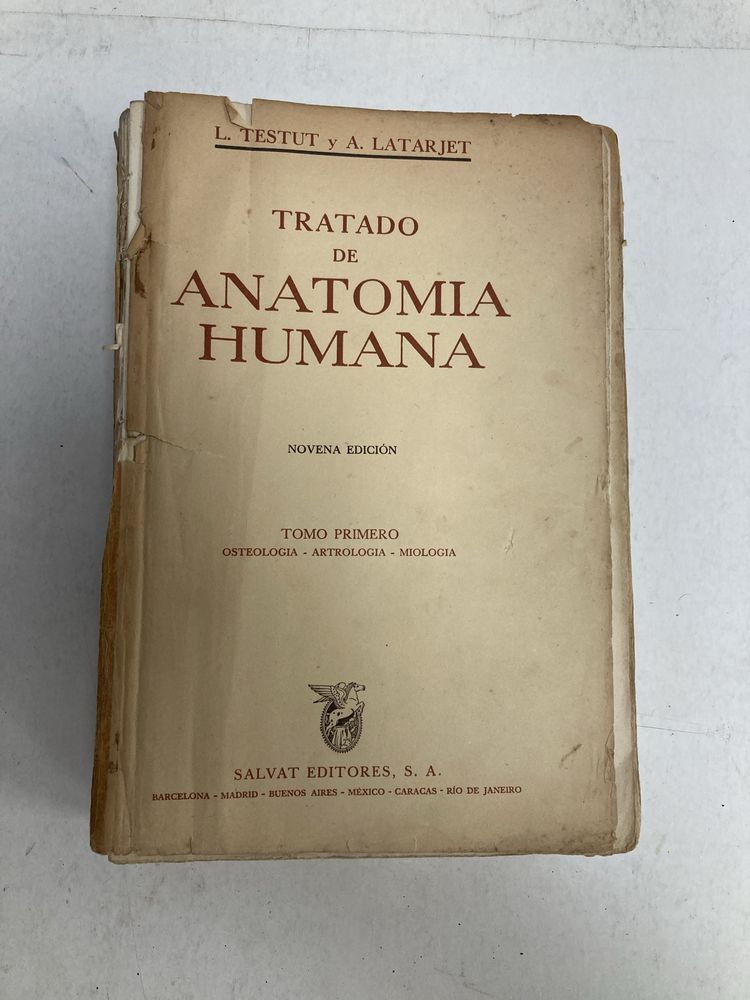 2 Livros antigos Tratado de Anatomia Humana, L. Testut