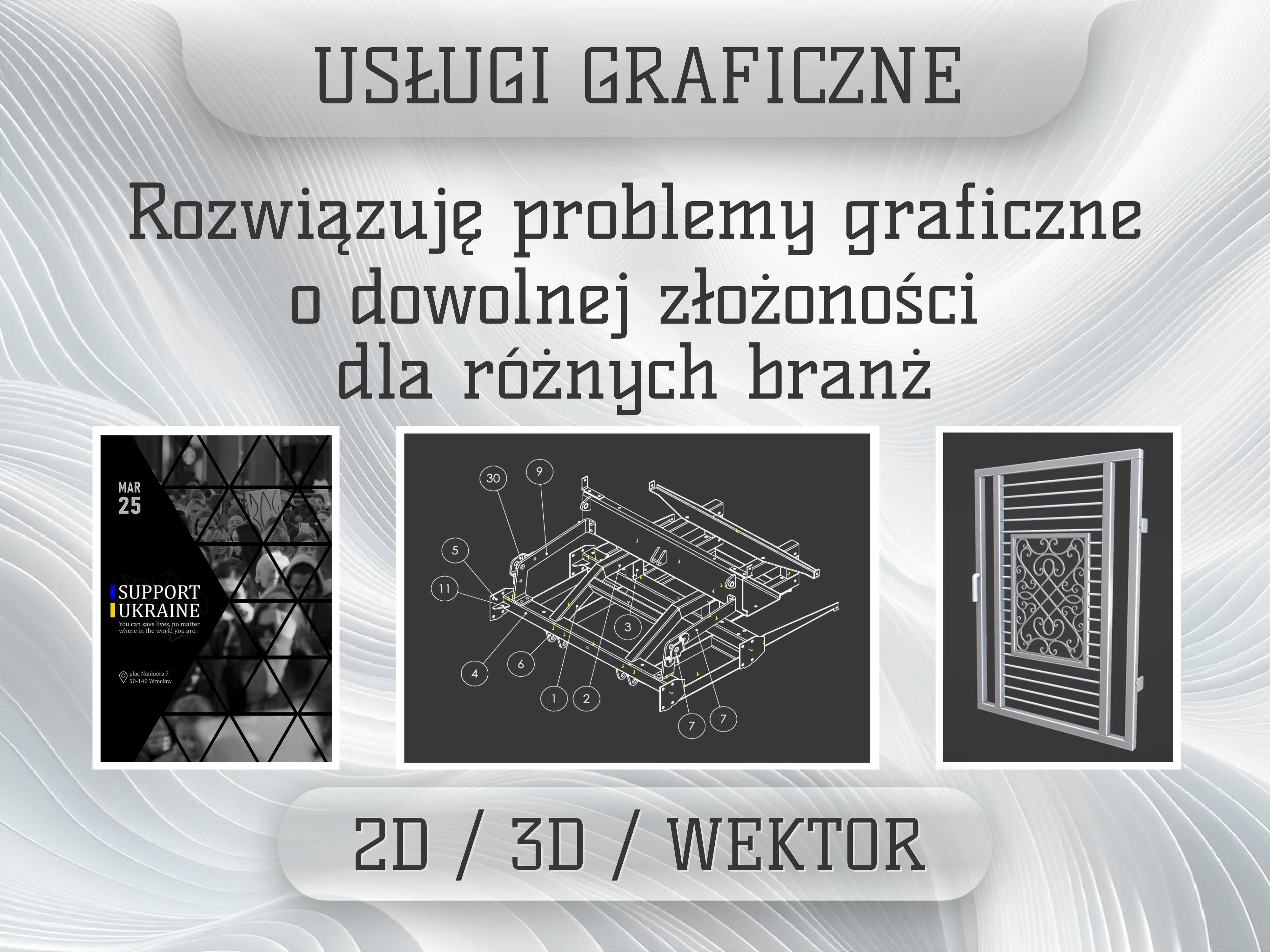 Usługi graficzne, grafika komputerowa, przetwarzanie grafiki (ZDALNIE)