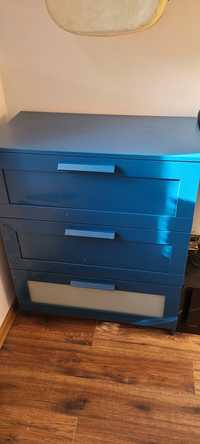 Komoda Brimnes Ikea niebieska