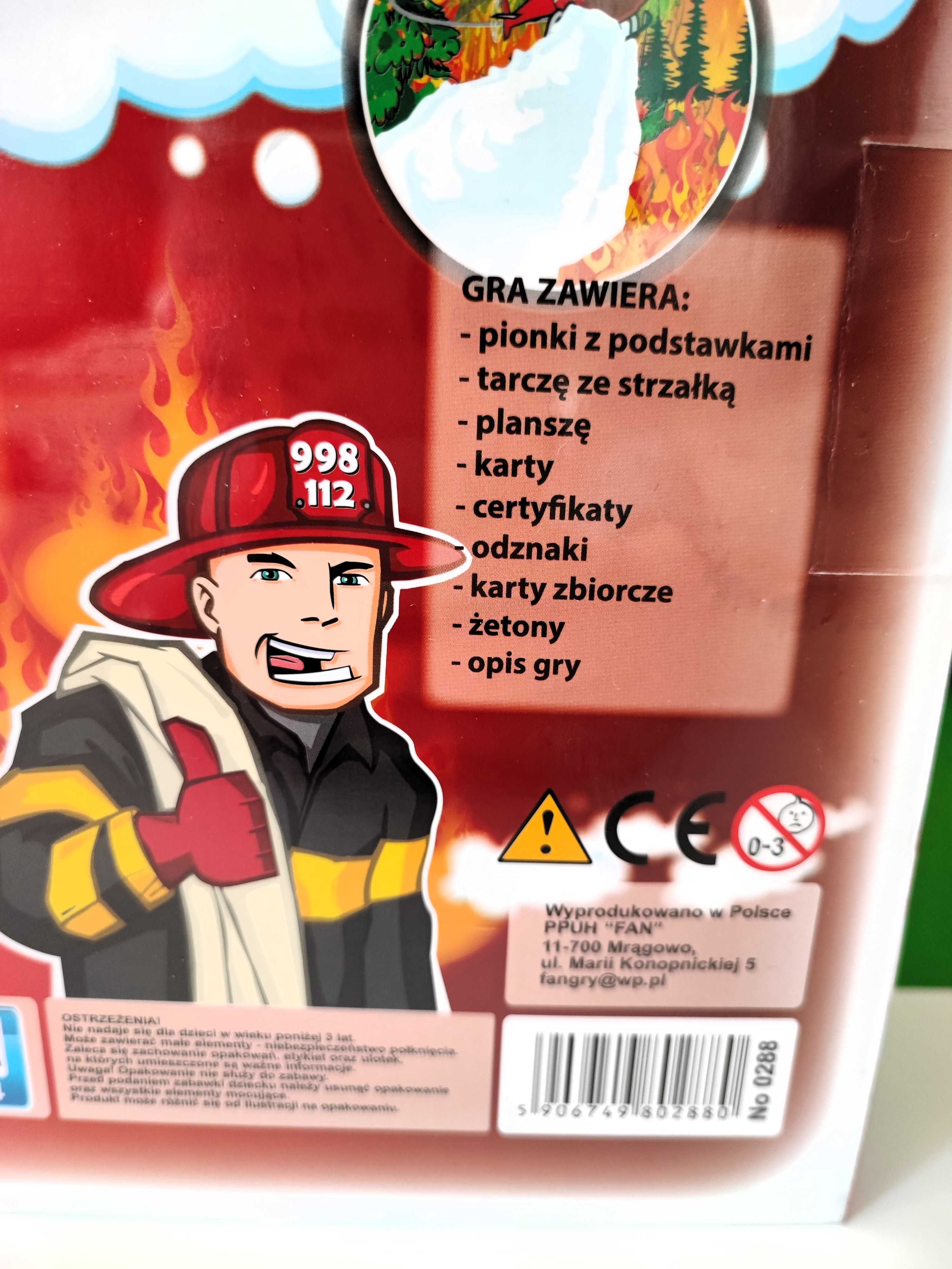 Nowa gra planszowa rodzinna straż Zostań strażakiem