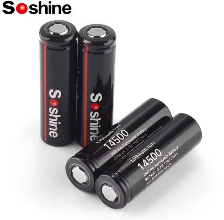 Акумулятор Soshine 14500 (AA) Li-Ion 900 mAh 3.7V