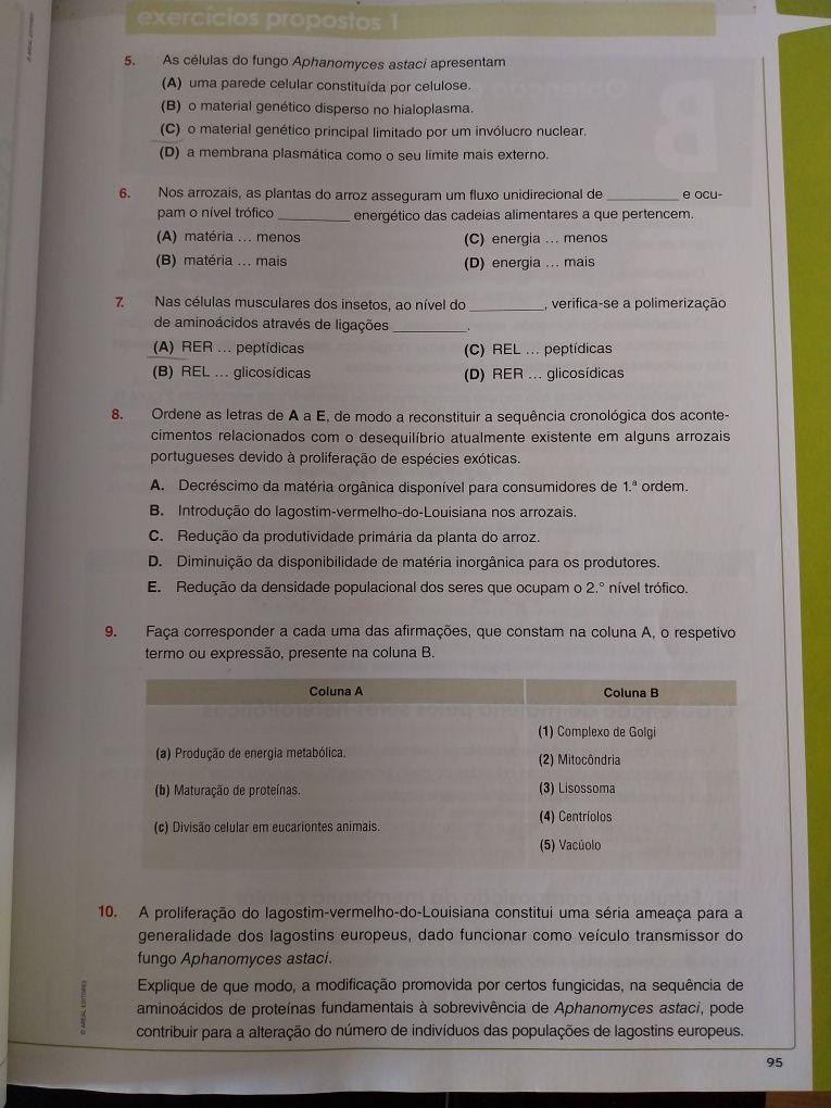 Livro Preparar o exame nacional Biologia e geologia 2022