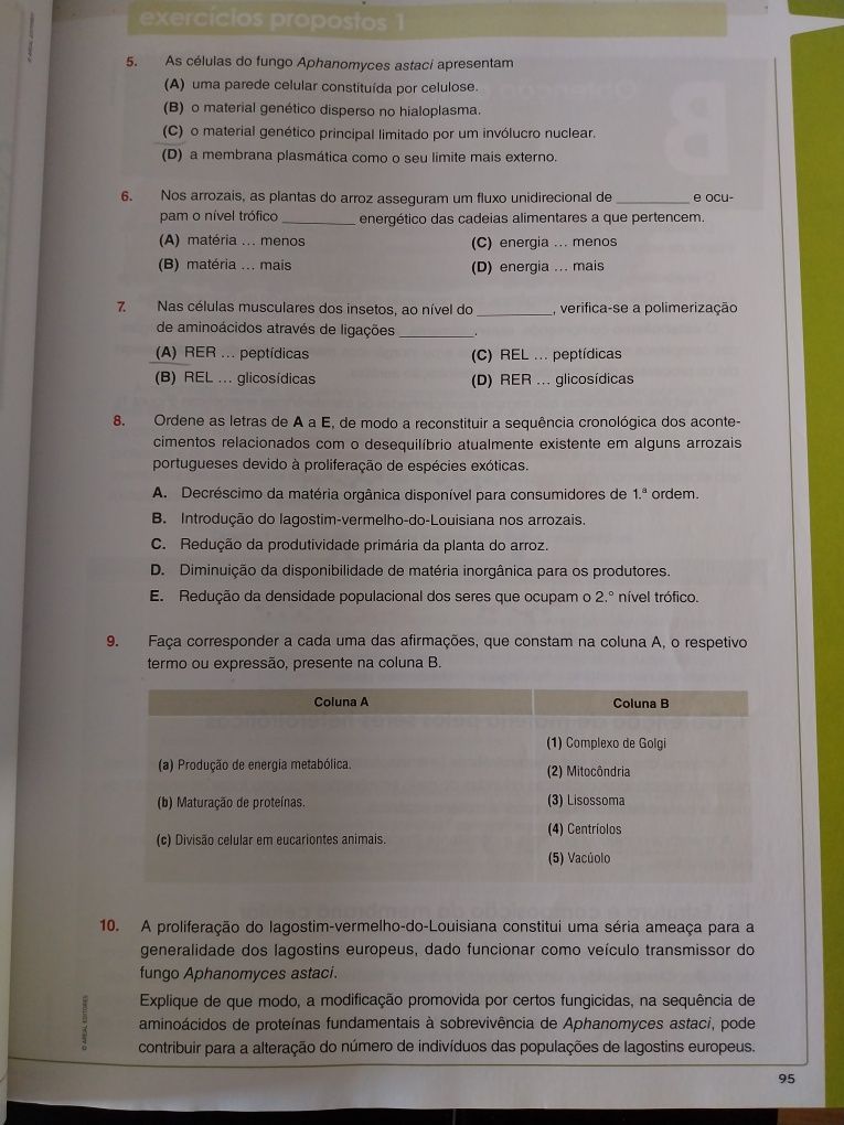 Livro Preparar o exame nacional Biologia e geologia 2022