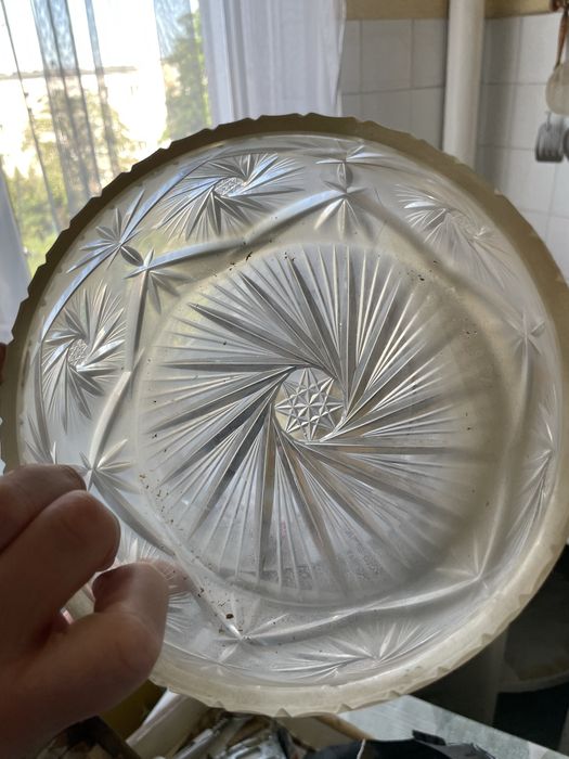 Misa miska kryształowa salaterka kryształ julia PRL ząbkowice