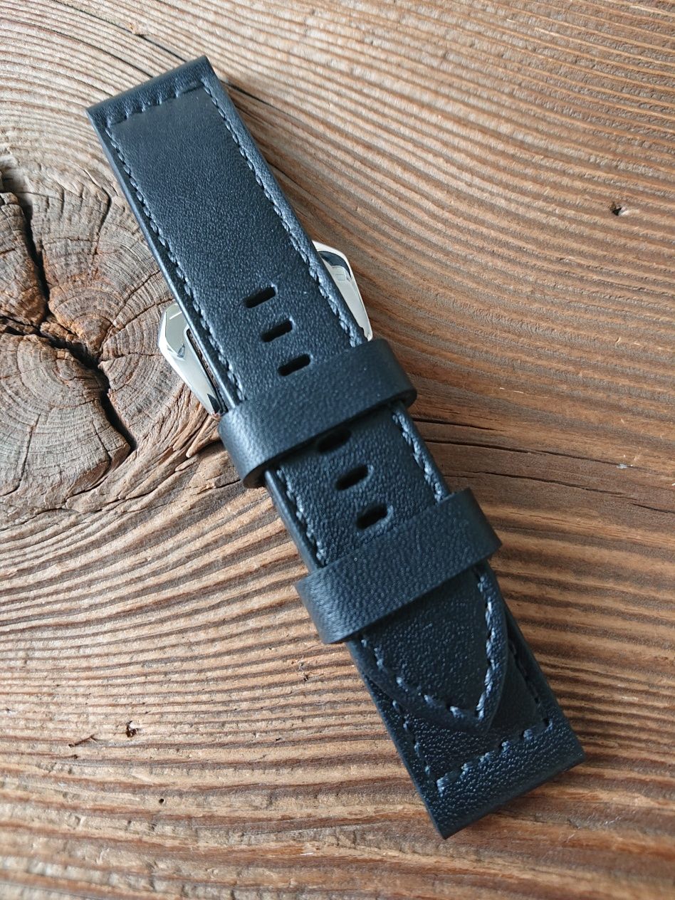 Pasek do zegarka 24 mm ręcznie robiony skóra naturalna handmade