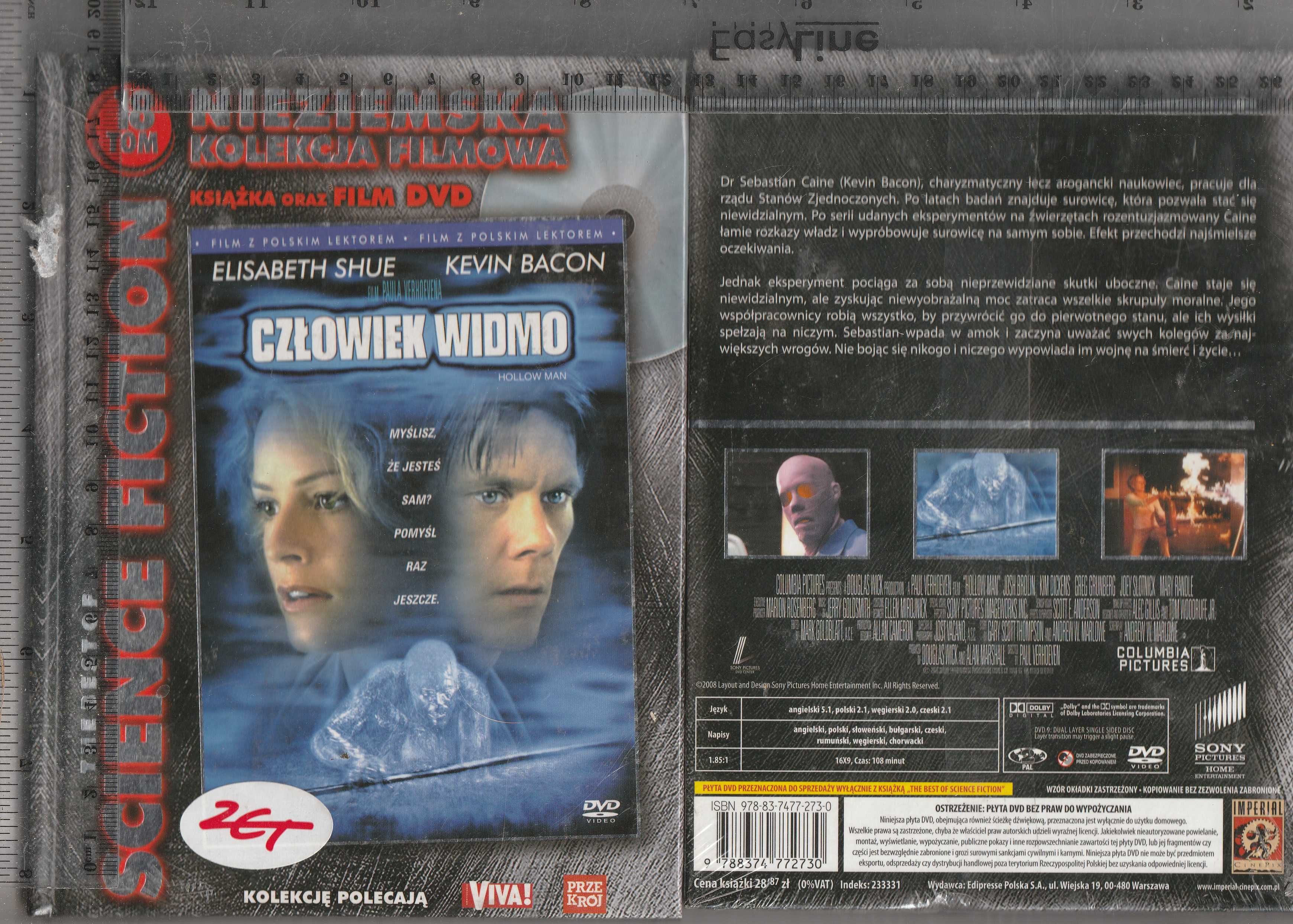 Człowiek widmo Kevin Bacon DVD