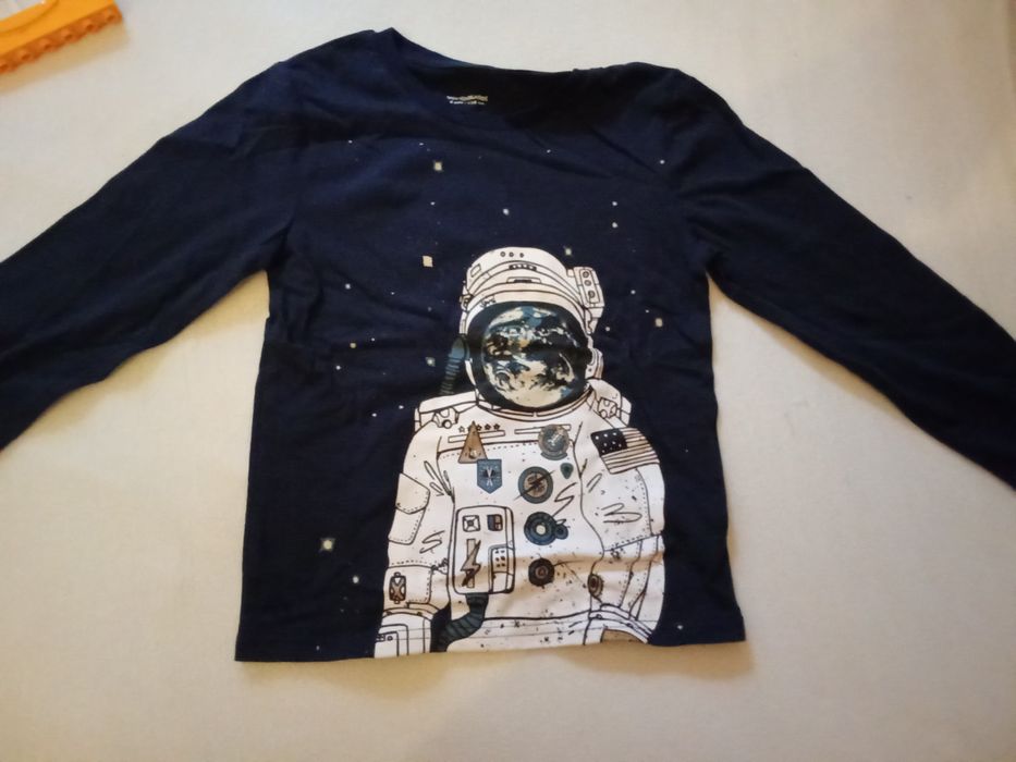 Blusa NOVA da Vertbaudet Estampa astronauta