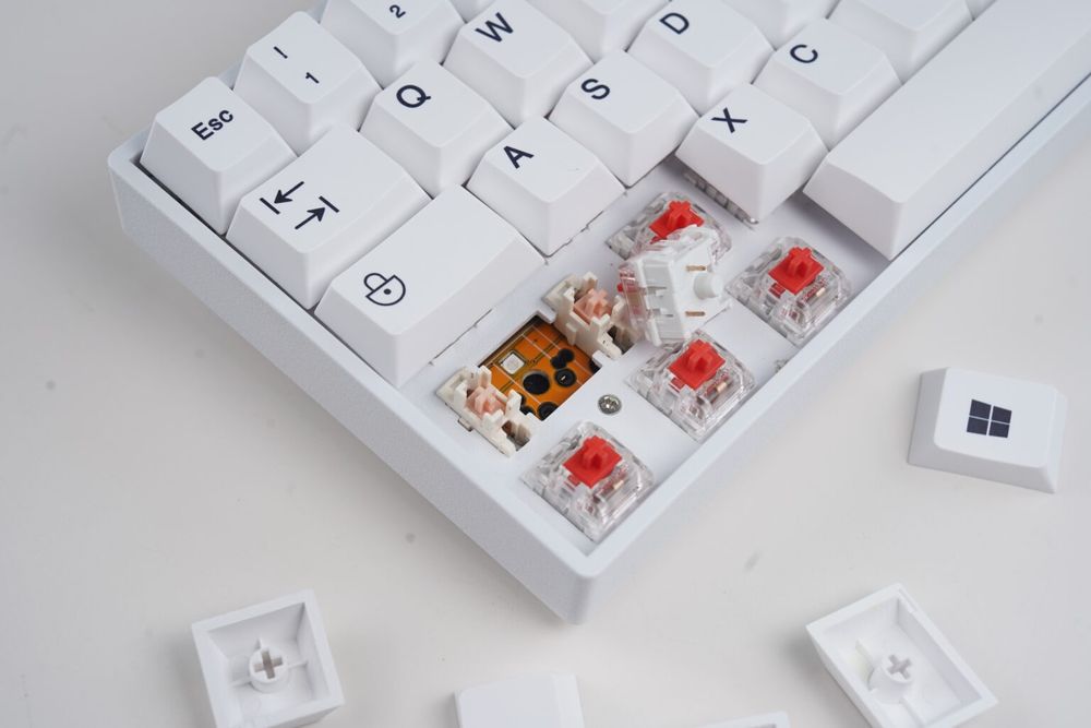 NOWA Klawiatura Rebel Mini PRO RGB, kolor: biały