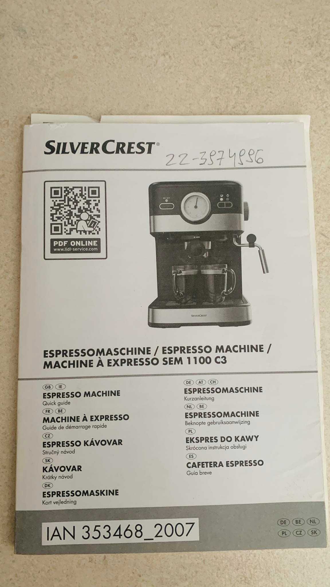 Ekspres do kawy Silvercrest SEM 1100 C3