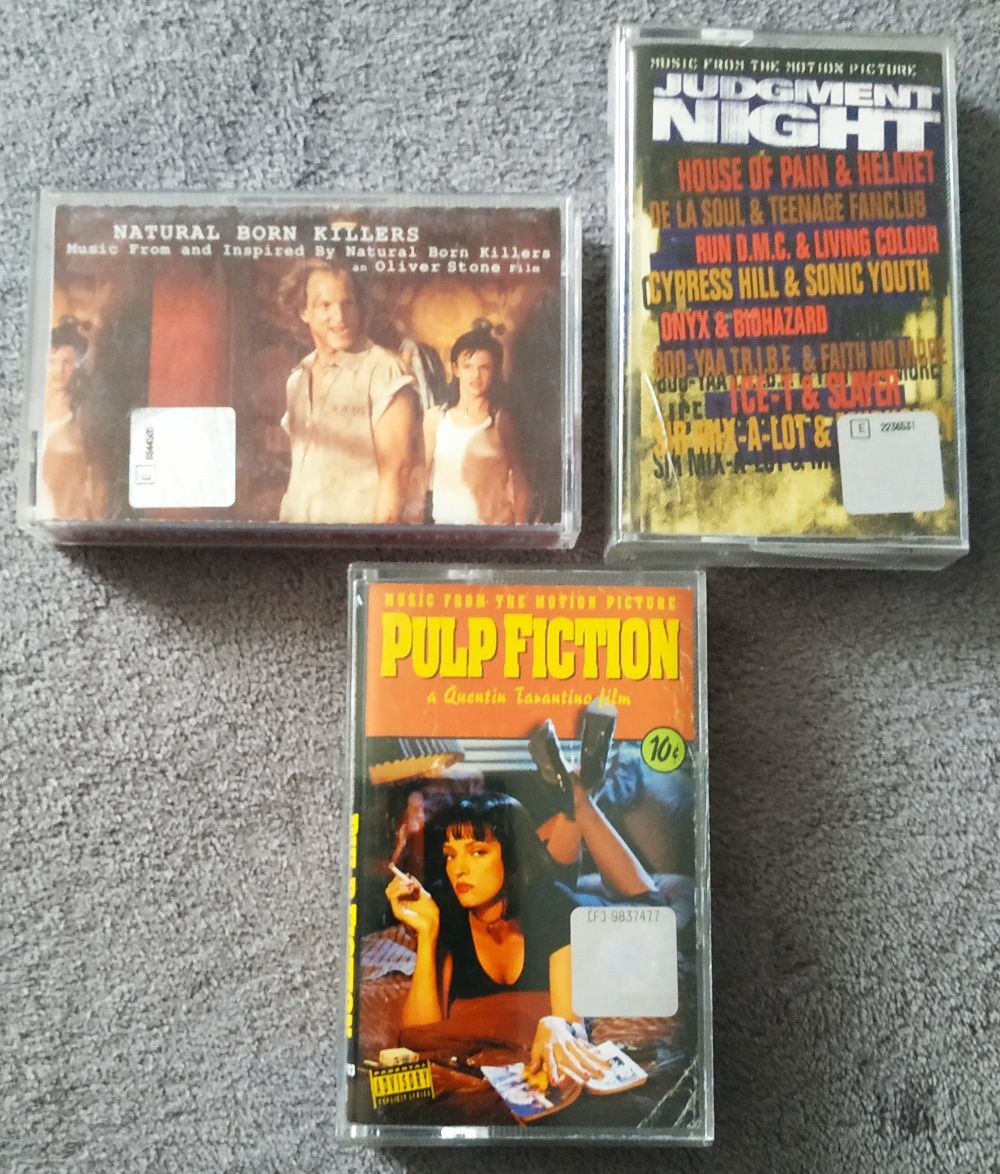 Pulp Fiction.Natural Born Killers. Judgment Night. Kasety audio.