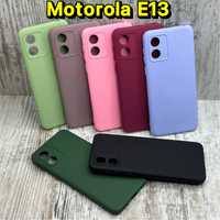 Чехол софттач  Silicone Case на Motorola E13. Микрофибра