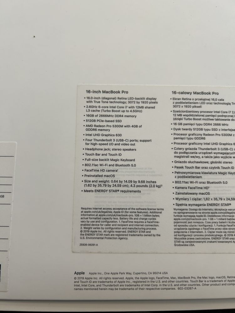 MacBook Pro 16 A21141