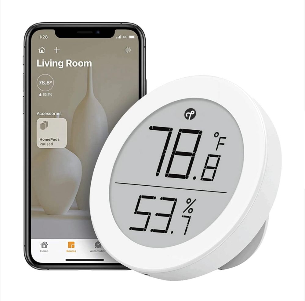 Czujnik temperatury i wilgotnosci Homekit, Bluetooth, THREAD