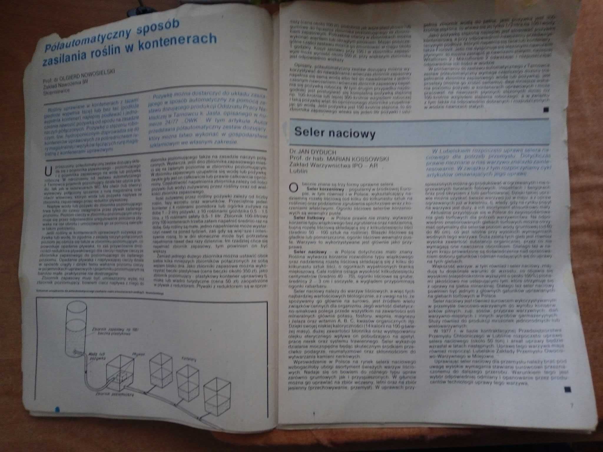 Owoce warzywa kwiaty dwutygodnik 1 1978 ogrodniczy gazeta czasopismo