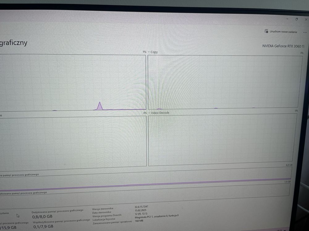 Komputer Gamingowy rtx 3060ti, i5 13th, 16Gb RAM, płyta z wifi.