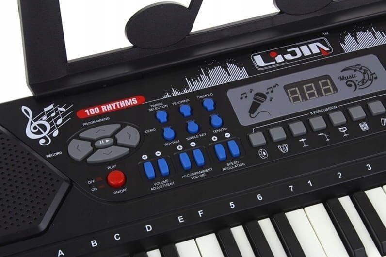 Keyboard Pianino Duże Organy Dla Dzieci Do Nauki Gry 54 Klawisze