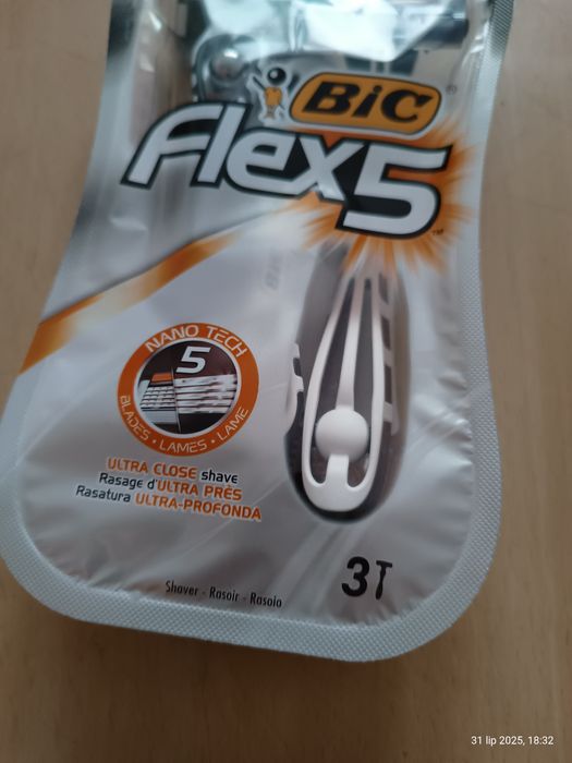 BIC Flex 5, maszynka do golenia dla mężczyzn, pięcioostrzowa