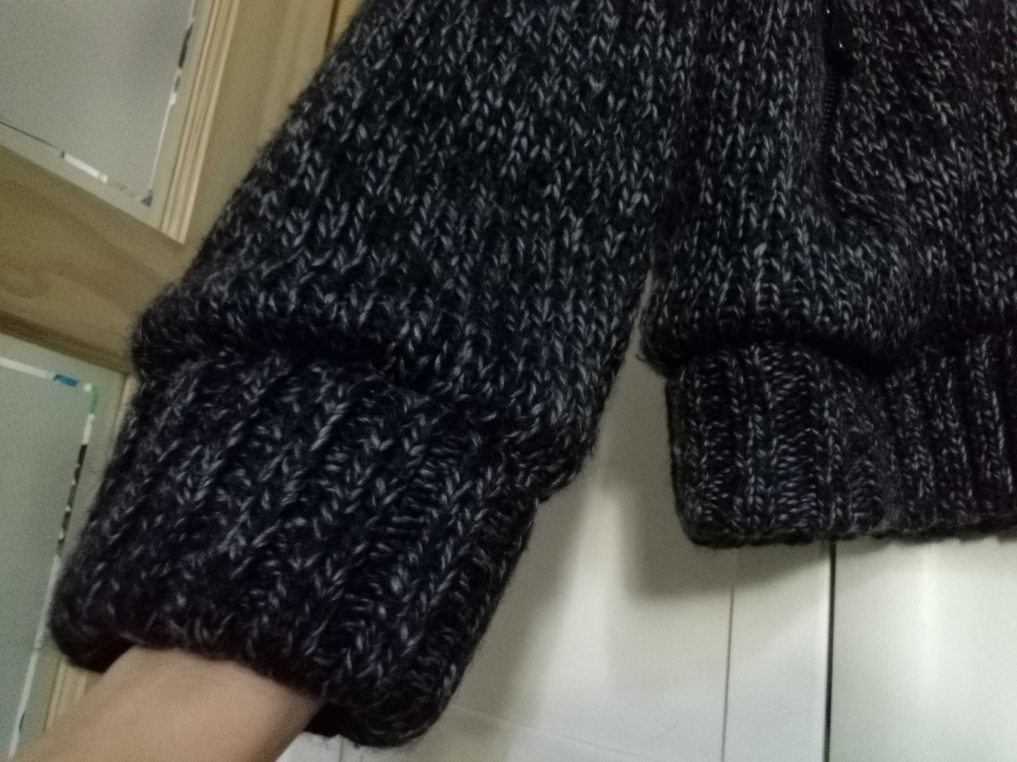 prawie NOWA 50% wełny Mario CONTI bluza męska zimowa ocieplana XL