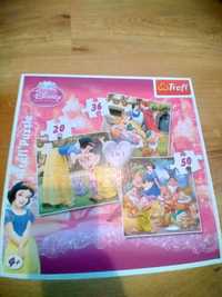 Puzzle Królewna Śnieżka Disneya 3w1 Trefl
