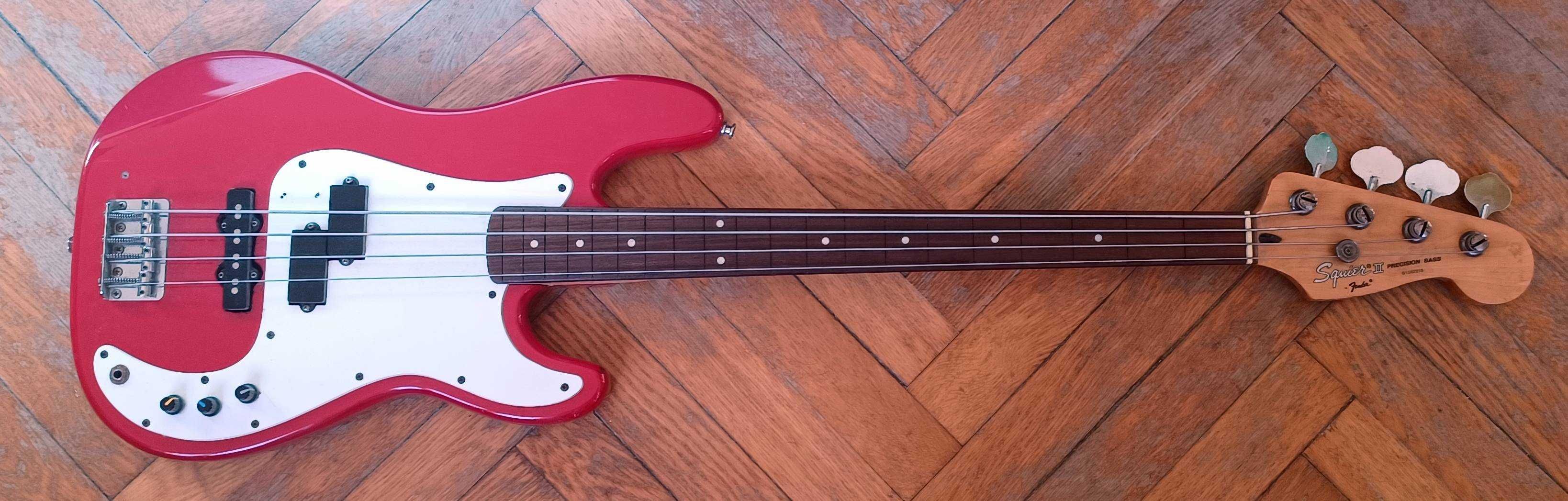 Gitara basowa Squier II, precission, Korea, fretless