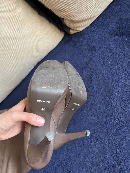 Piękne kozaki ze skóry Venezia na jesień jak nowe