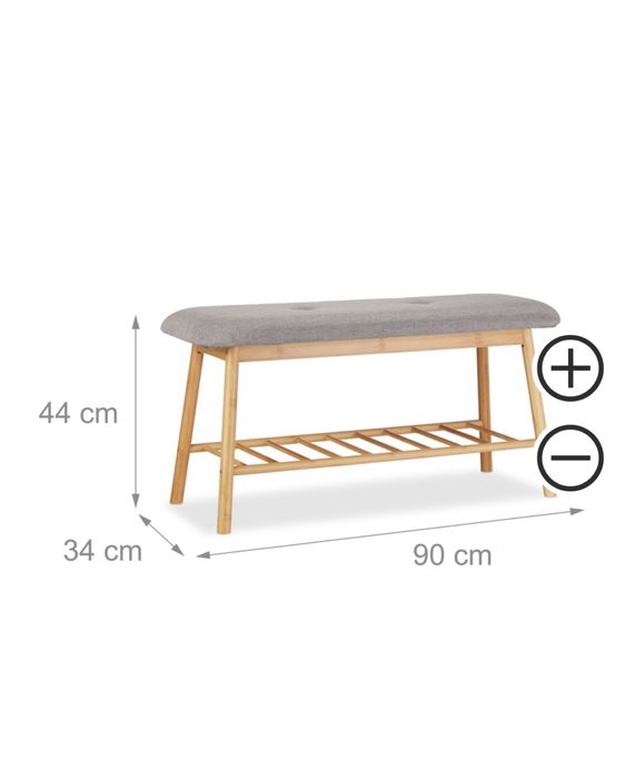 Ławka półka szafka regał na buty bambus