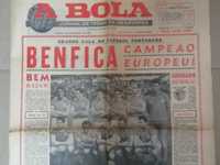 Histórico! BENFICA Campeão da Europa 1960/1961  Jornal A Bola COMPLETO