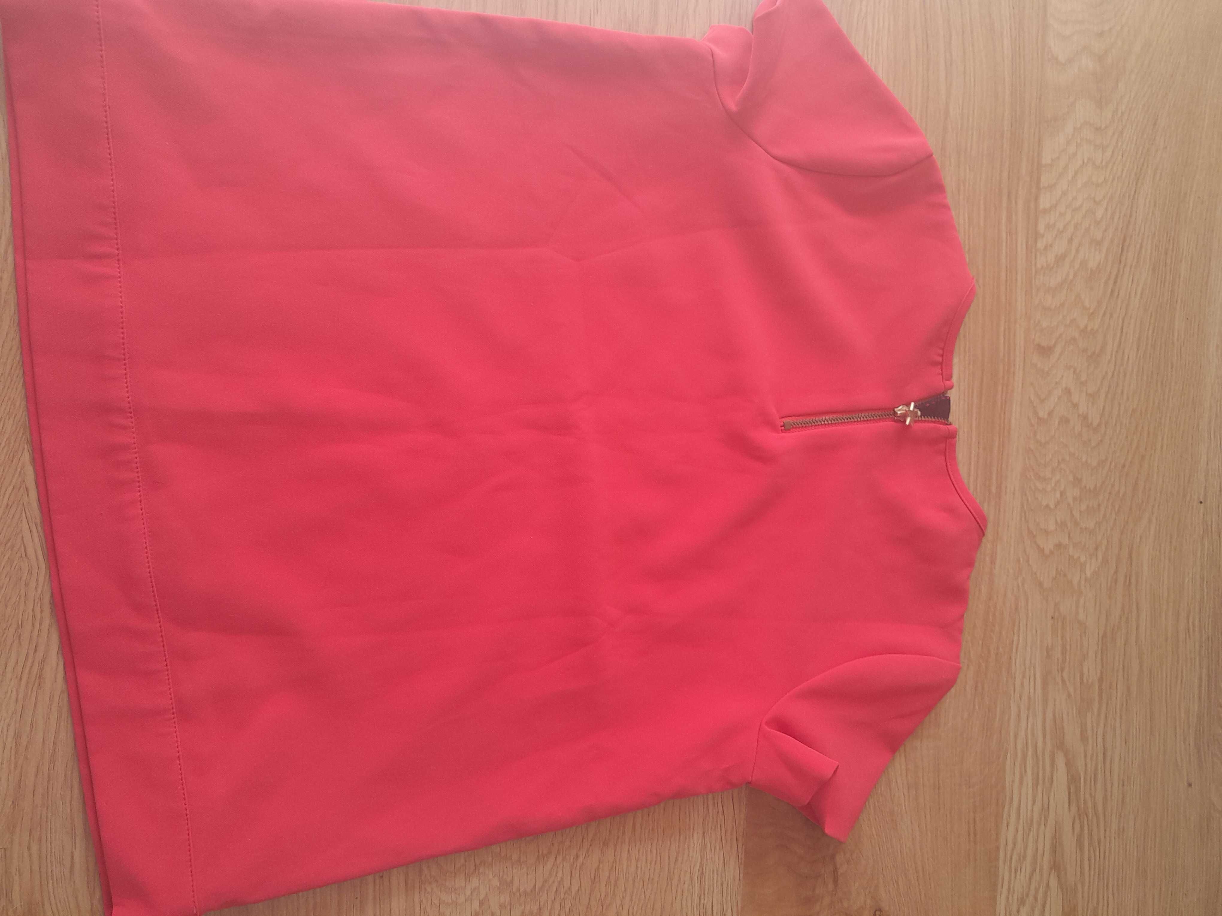 Koszulka/Bluzka Tommy Hilfiger rozmiar 152 pomarańczowa z dziurkami