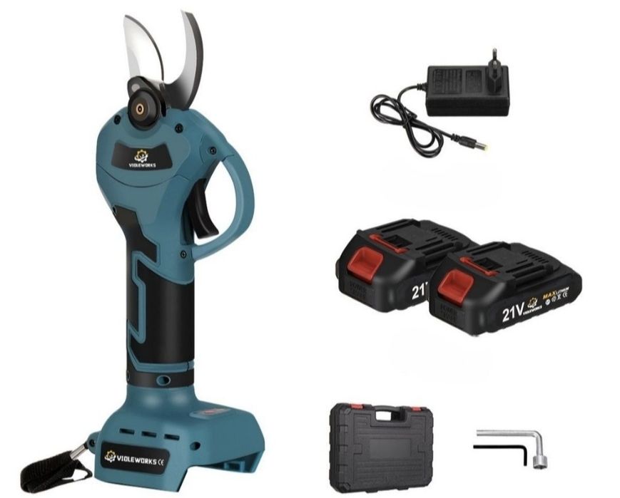 sekator nożyce akumulatorowy 18v gałęzie drzewa sad ogród krzewy