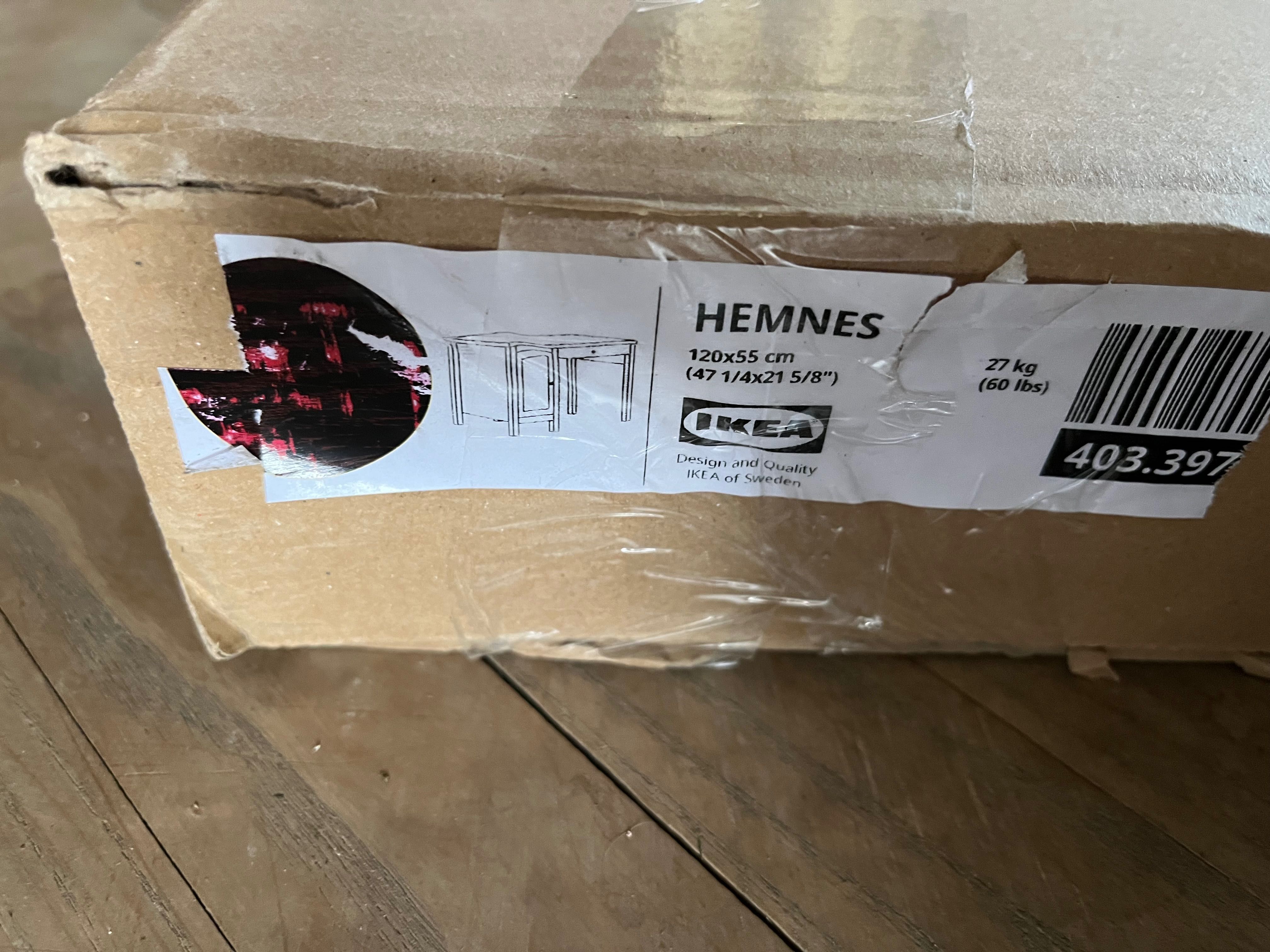 Ikea HEMNES
Biurko, czarnybrąz, 120x55 cm