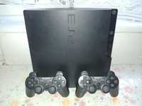 PlayStation 3 Slim 320gb 17 Игр 2 джойстика