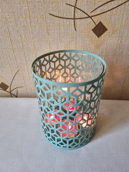 Dekoracyjny lampion świecznik marki Ikea