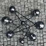 Lampa wisząca Sagito srebrna 6 x E14 Alfa