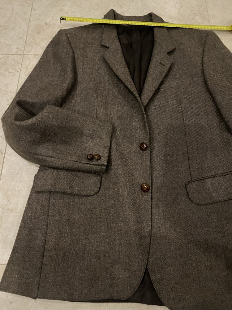 Пиджак шерстяной тренч, размер M-L (50) harris tweed