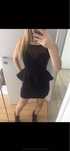 New look M mala czarna sukienka mini na studniowke