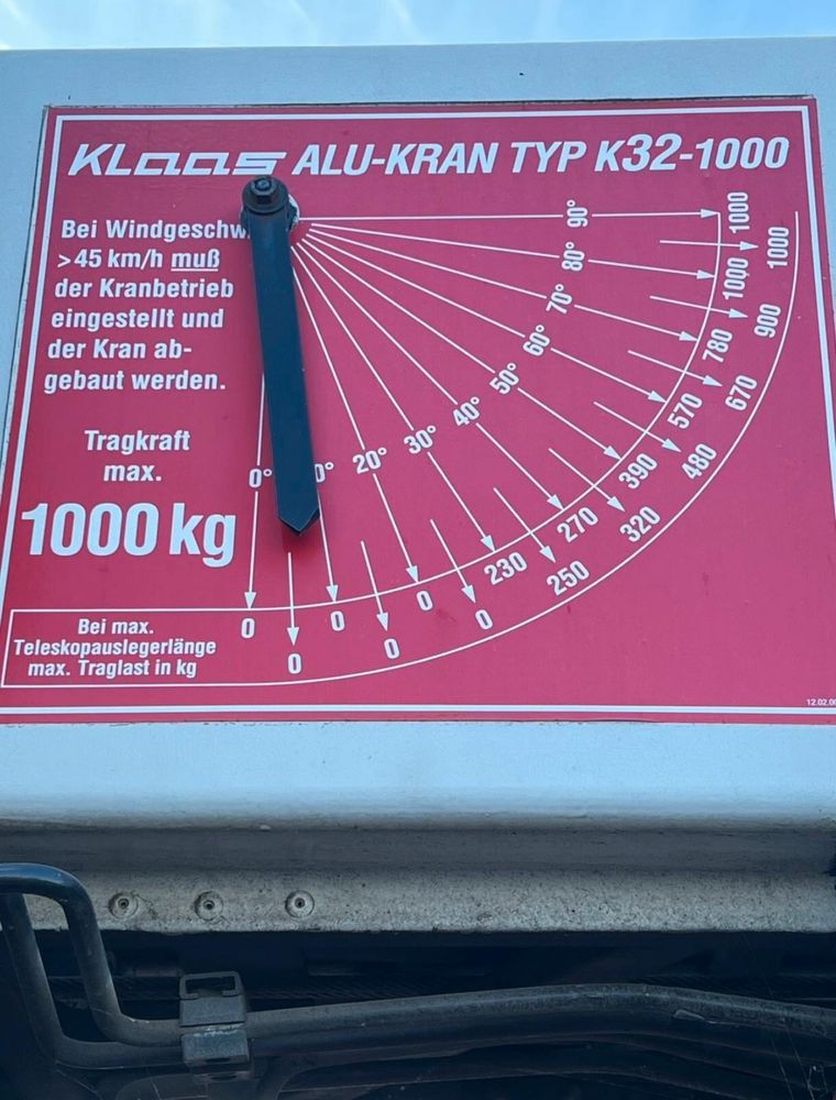 Żuraw ciesielski dźwig dekarski Klaas K 32-1000 nie Böcker