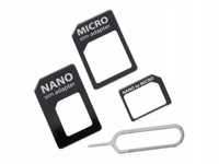 Adapter NANO MICRO SIM 4in1 iPhone Galaxy HTC