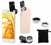 NOWE! Obiektywy do telefonu macro fish eye wide  ZESTAW