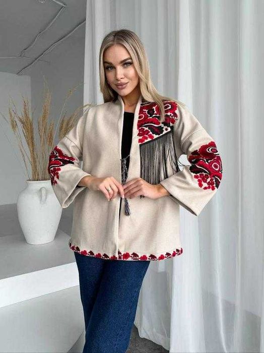 Піджак кашеміровий із вишивкою , Туреччина Розмір L