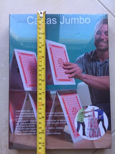 Baralho de cartas de jogar tamanho Jumbo / Gigante