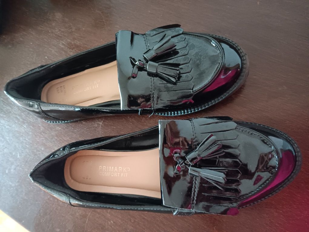 Mocassim Preto Verniz n°38