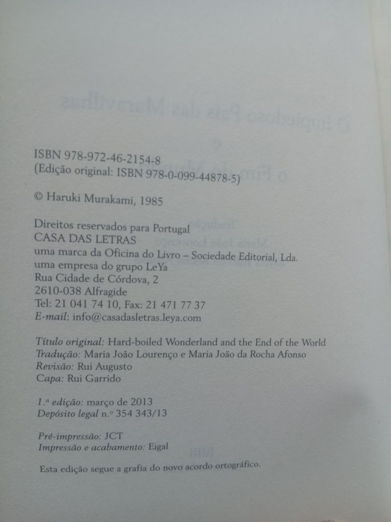 Livro Haruki Murakami
