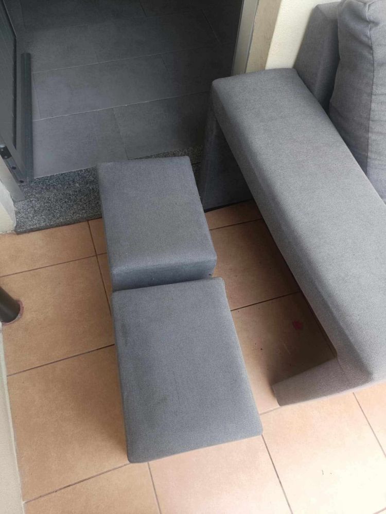 Sofá com chaise longue