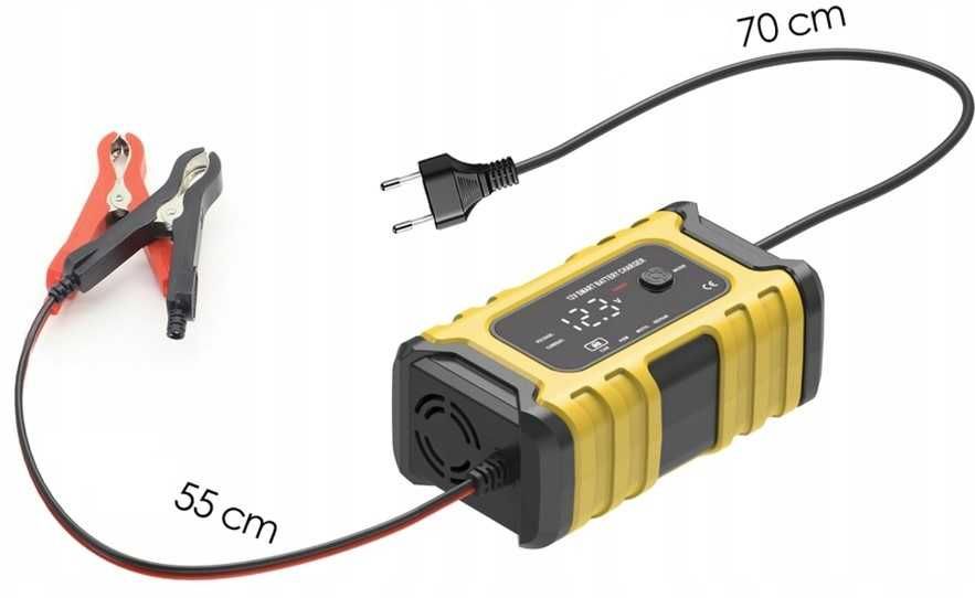 PROSTOWNIK SAMOCHODOWY  Mikroprocesorem do akumulatorów 12V 6A  FOXSUR