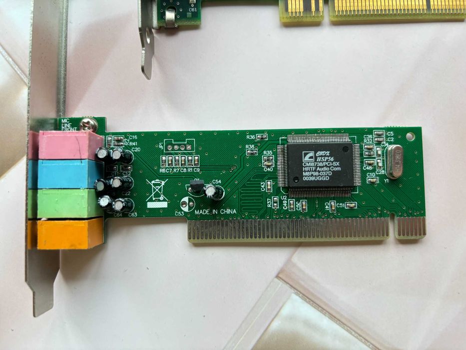 Звукова карта CMI8738 PCI, Сетевая карта Intel Ethernet Мережева карта