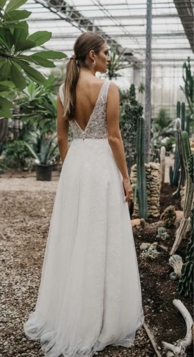 Przepiękna suknia ślubna Eliany Kresy 34/36 2021 - jedyna taka okazja!