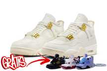 Nike AIR JORDAN 4 White & Gold / AQ9129–170