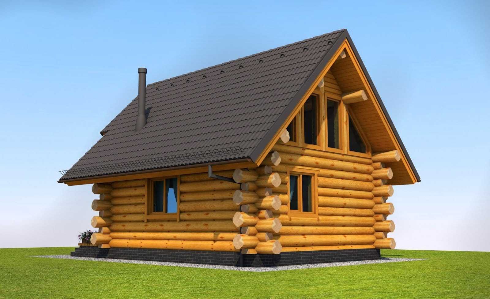Dom z bala naturalnego, świerkowego- cała Polska i UE.