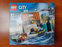 Lego City 60417 Policyjna motorówka i kryjówka złodziejaszków