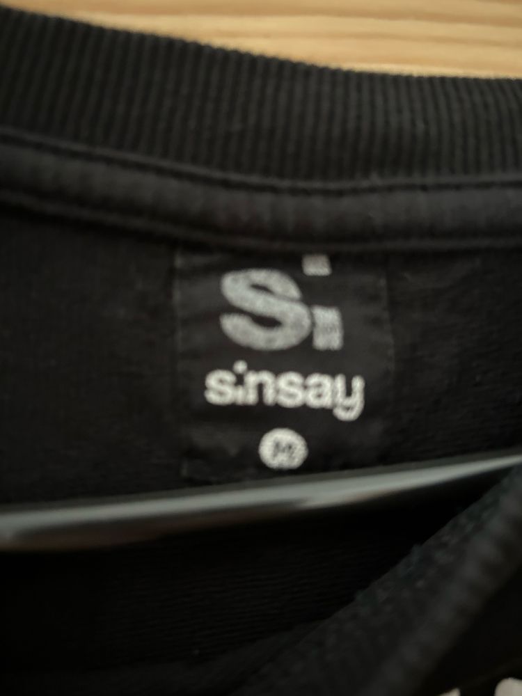 Bluza M Sinsay z kotkiem czarna damska w bdb stanie